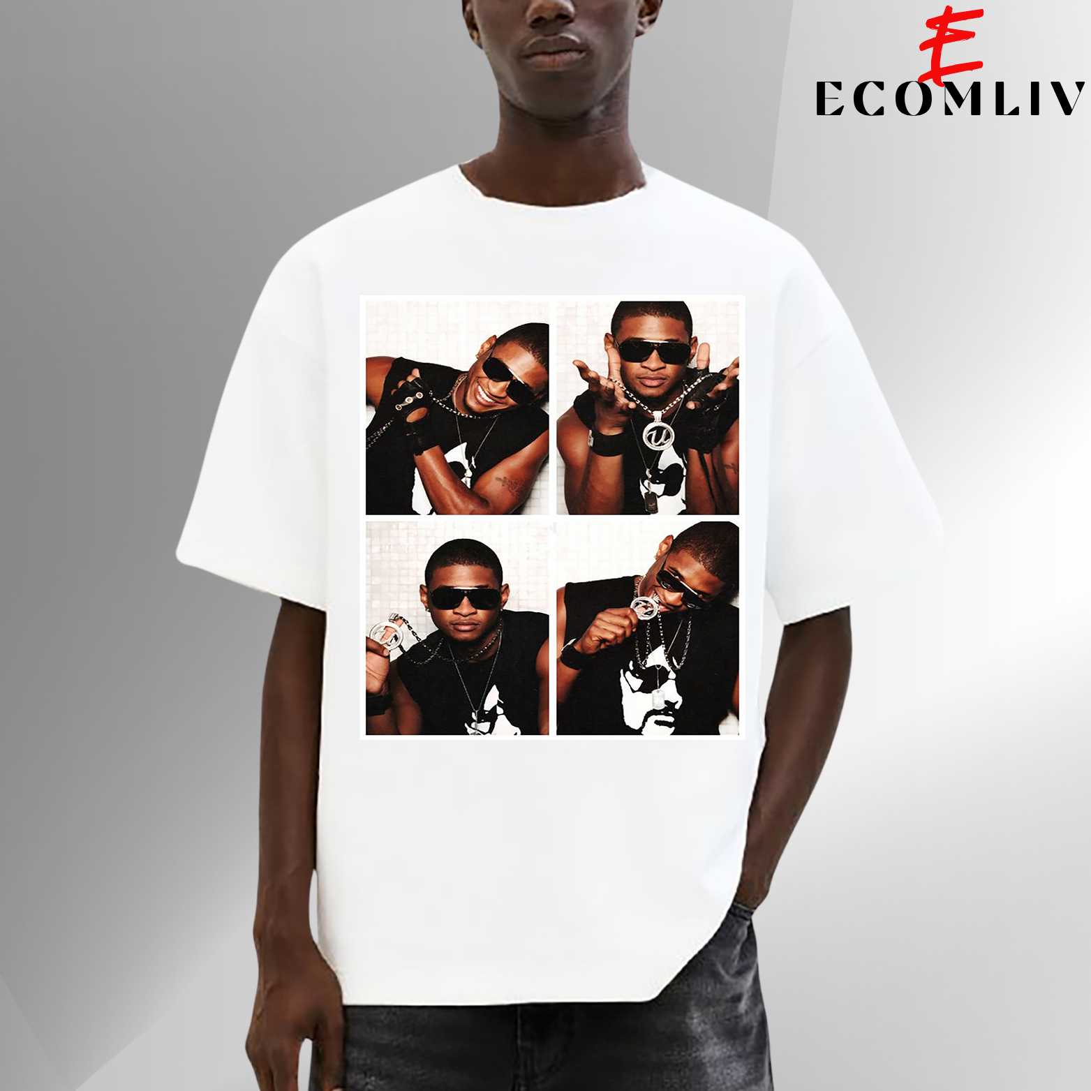 Usher T Shirt, Concert Merch, Unisex Streetwear